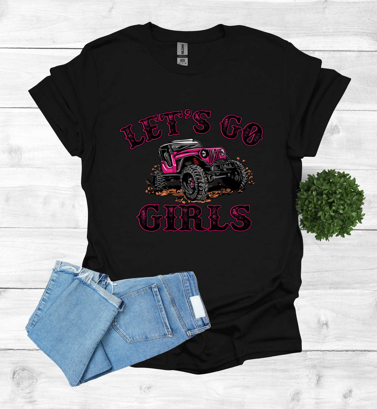 Let's Go Girls jeep mudding scene