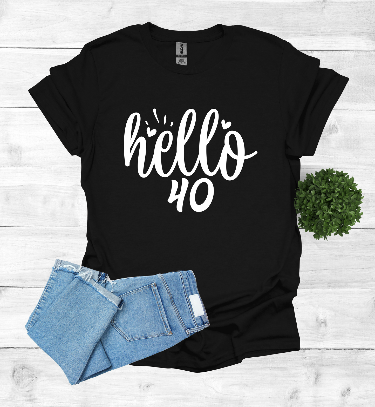 Hello 40 Birthday Shirt