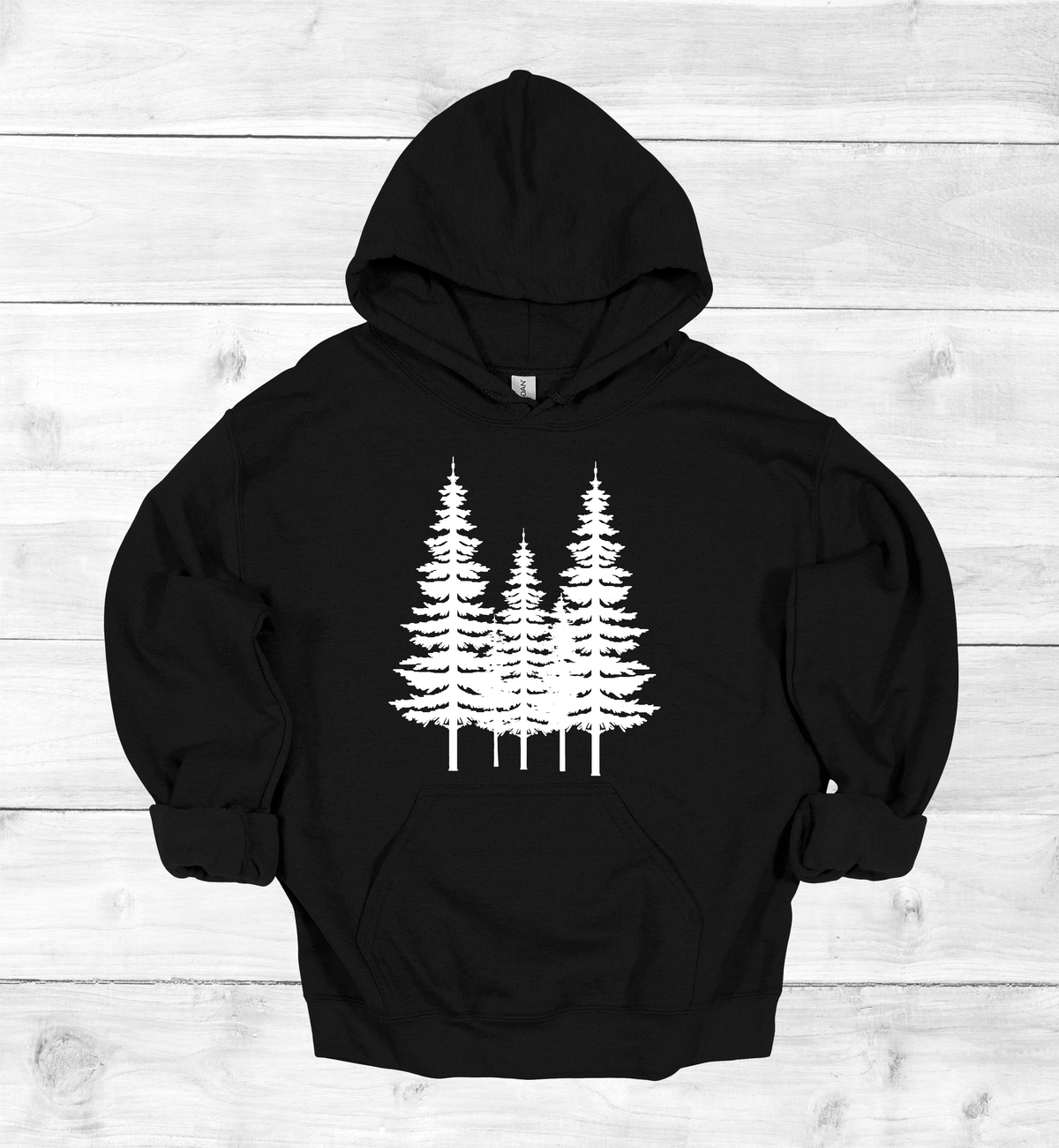 Forest Pine trees and single tree on the arms Sweatshirt