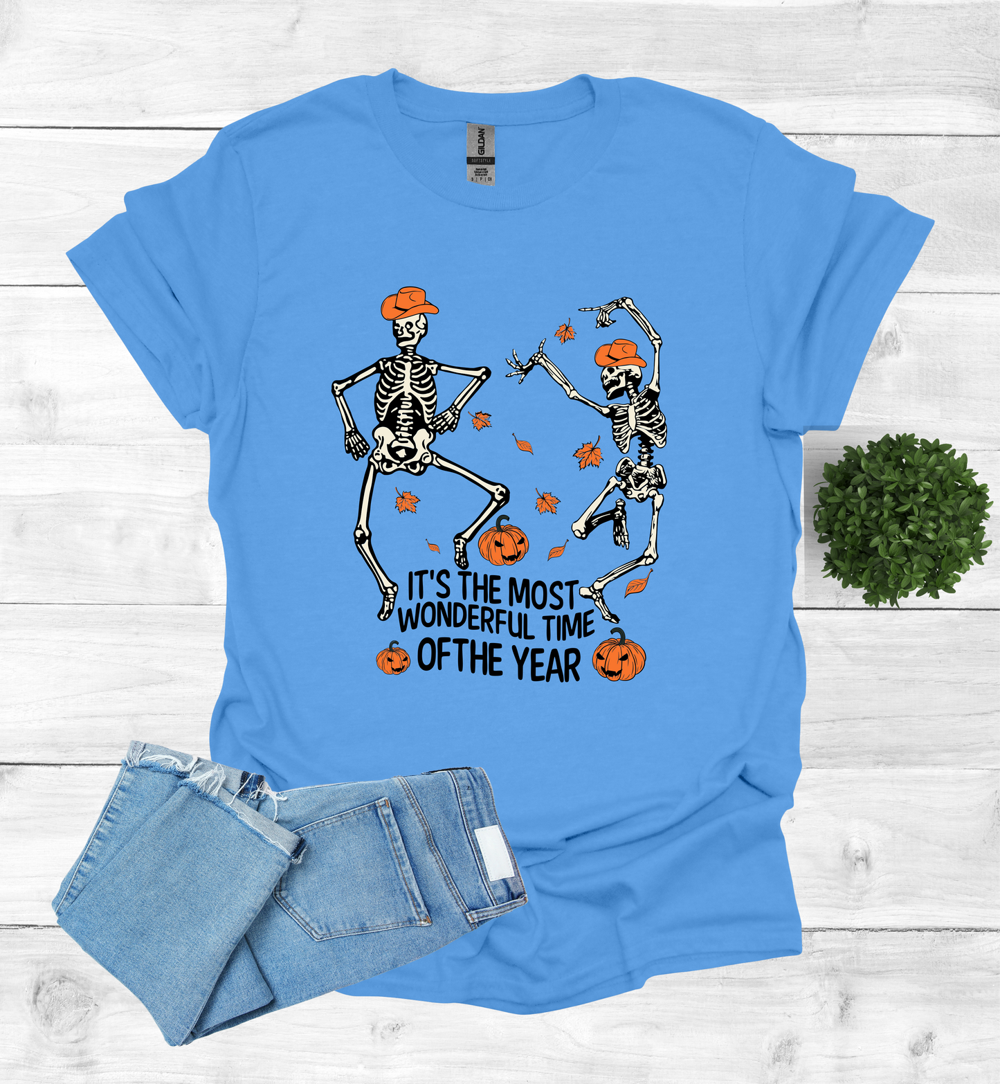 Halloween Skeletons dancing most wonderful time of Year