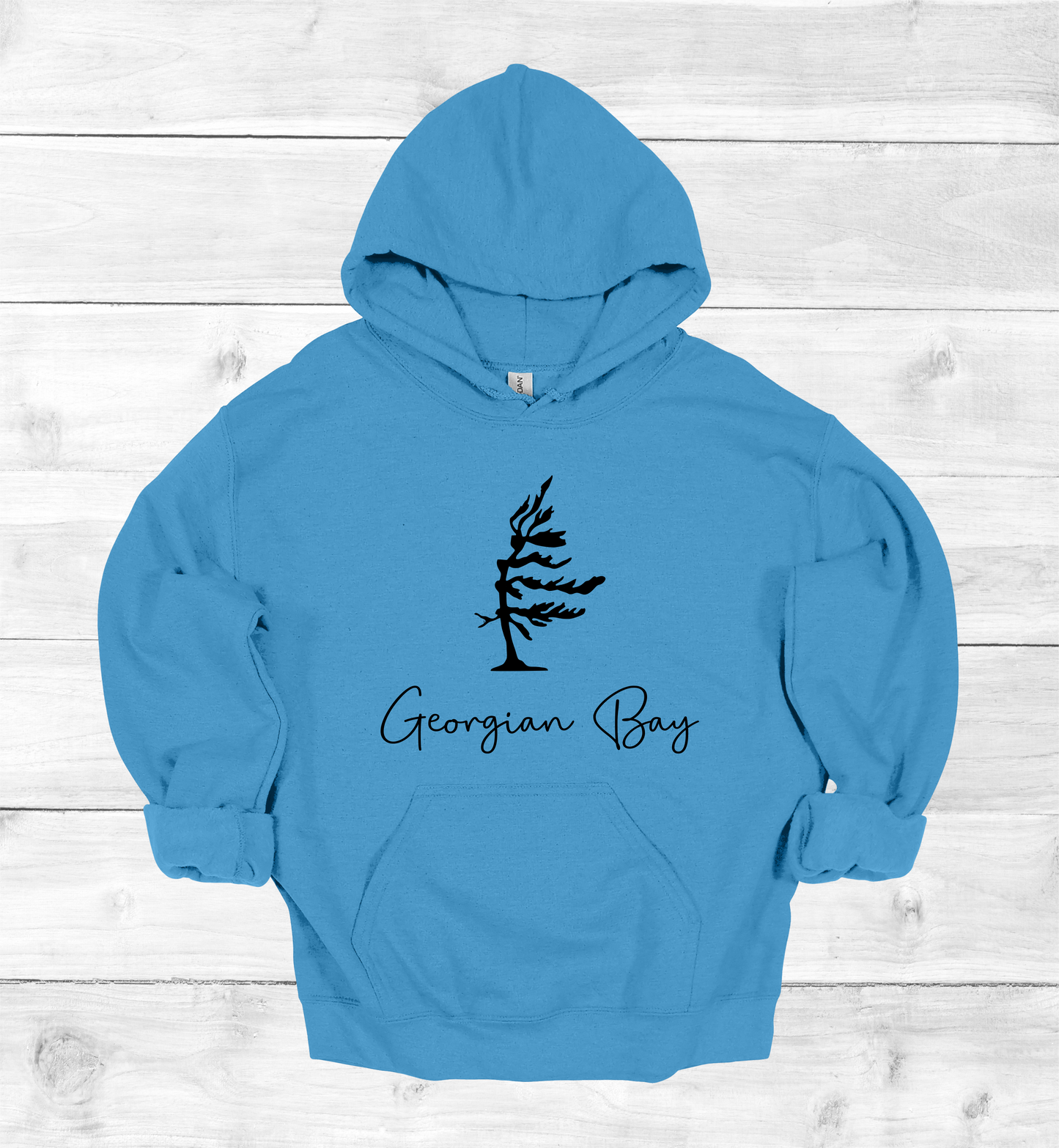 Georgian Bay Wind swept pine tree hoodie