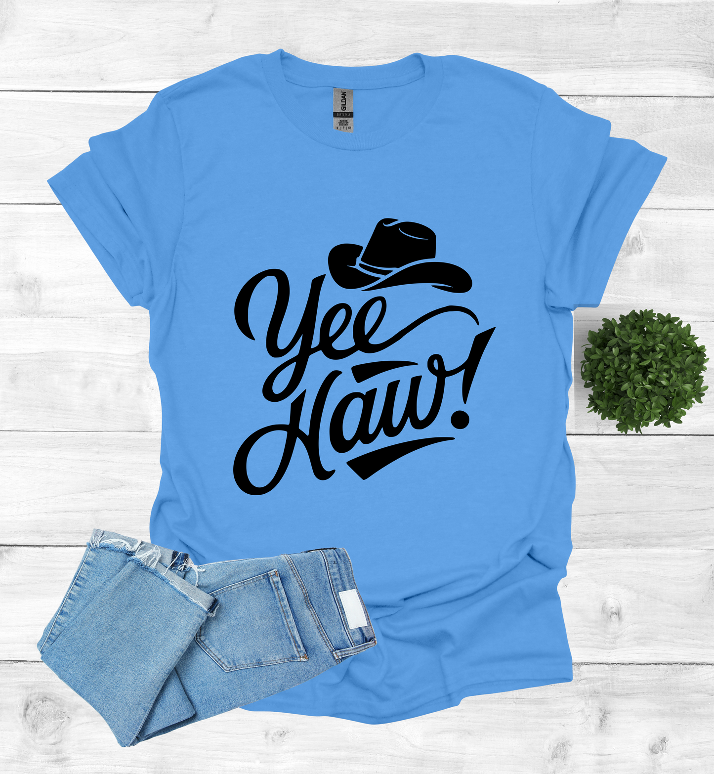 YEE HAW With A Cowboy Hat Shirt