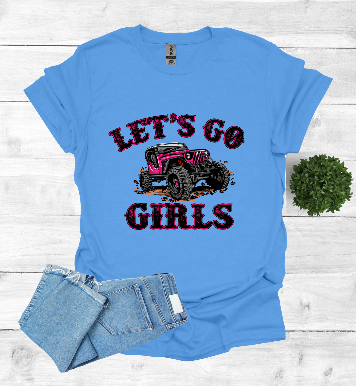 Let's Go Girls jeep mudding scene