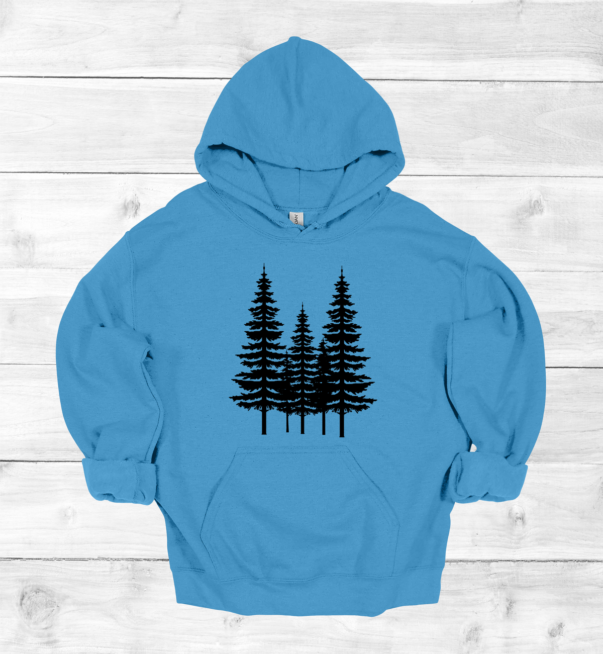 Forest Pine trees and single tree on the arms Sweatshirt