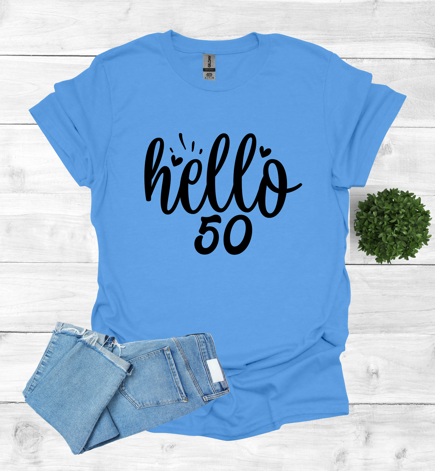 Hello 50 Birthday Shirt