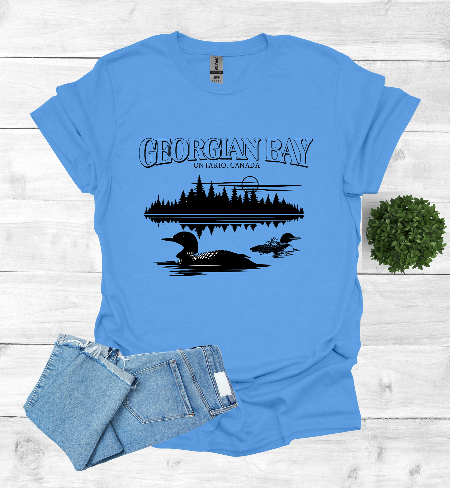 Georgian Bay with Loons T-Shirt