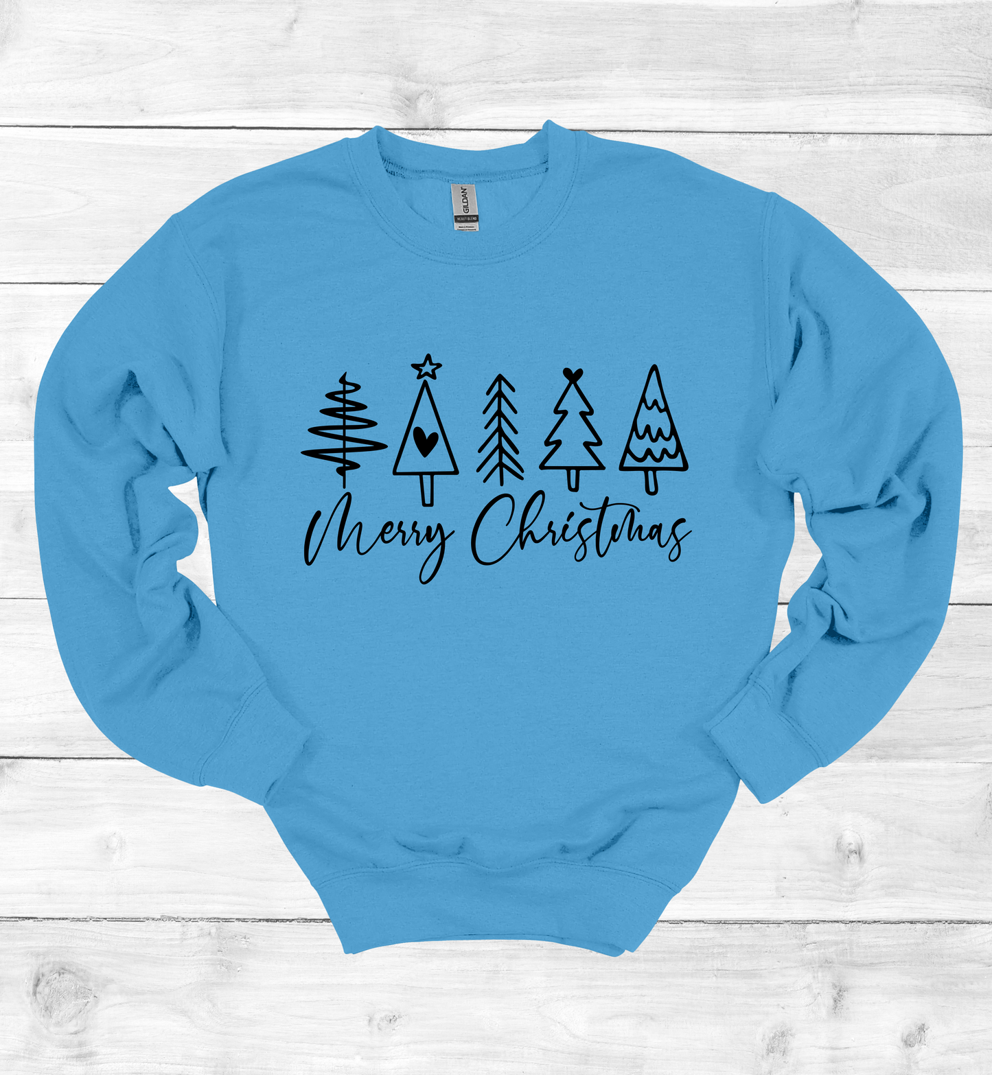Merry Christmas and Trees Sweatshirt