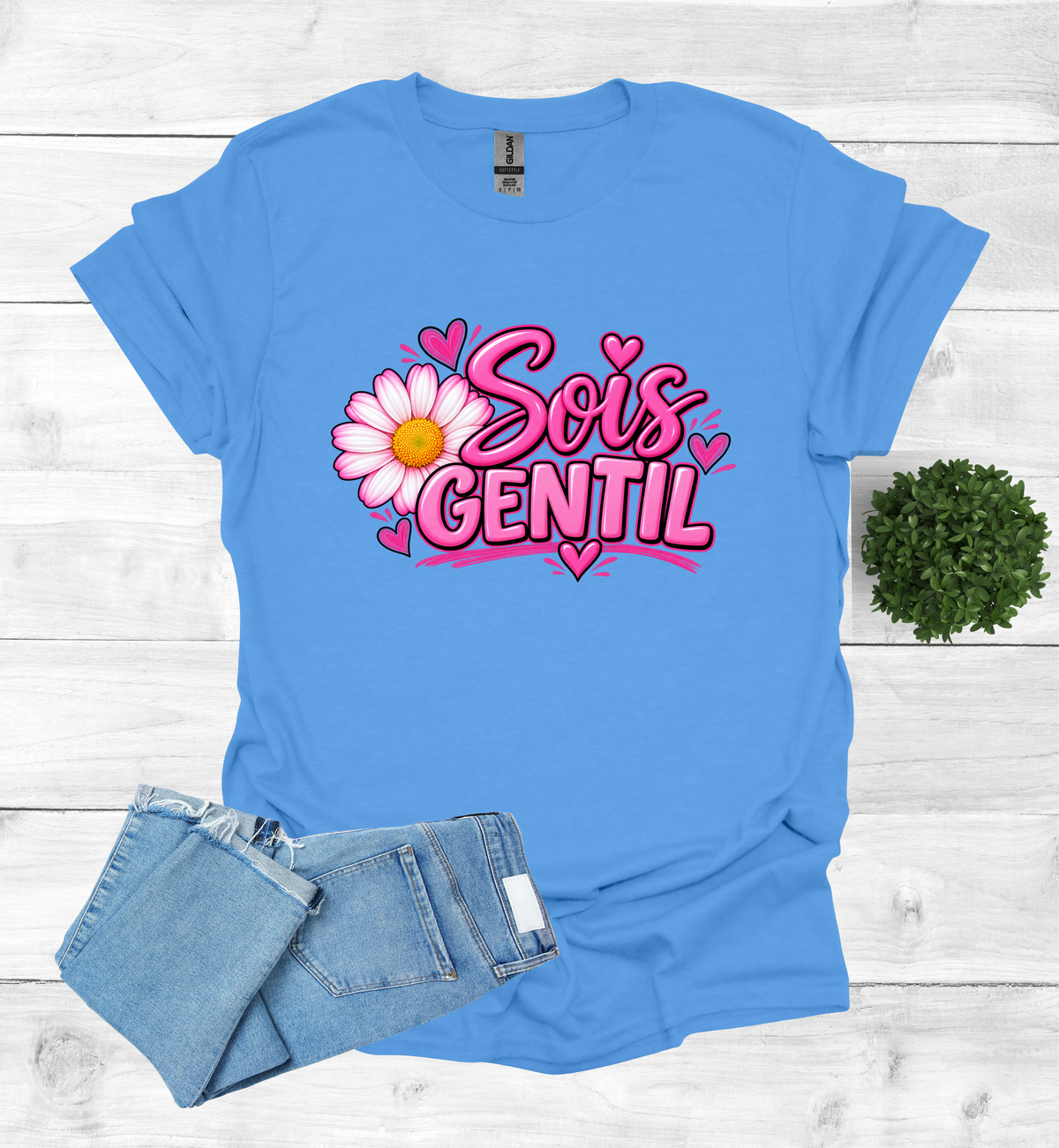 Sois Gentil, Be kind T-Shirt raising awareness