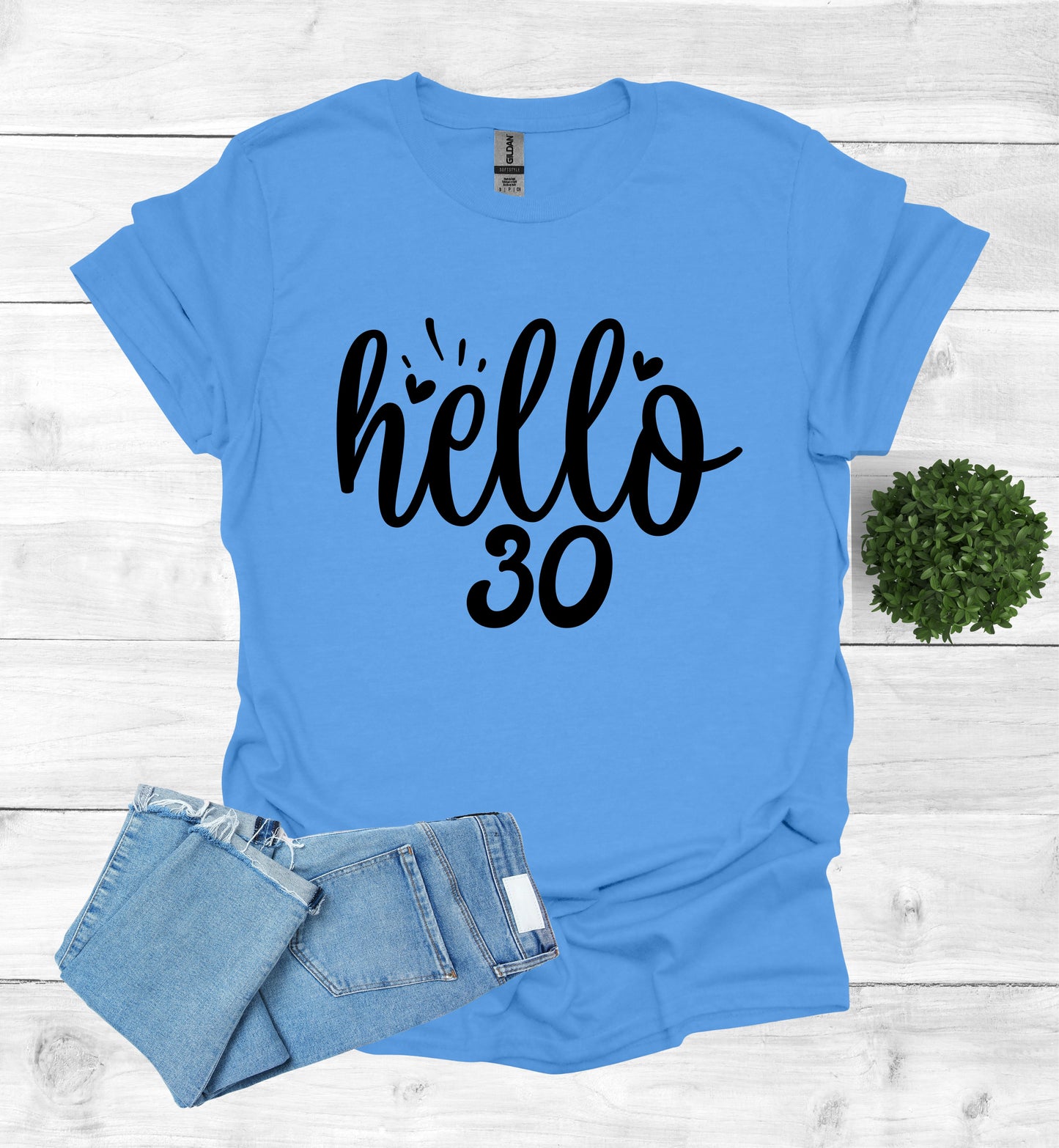 Hello 30 Birthday Shirt