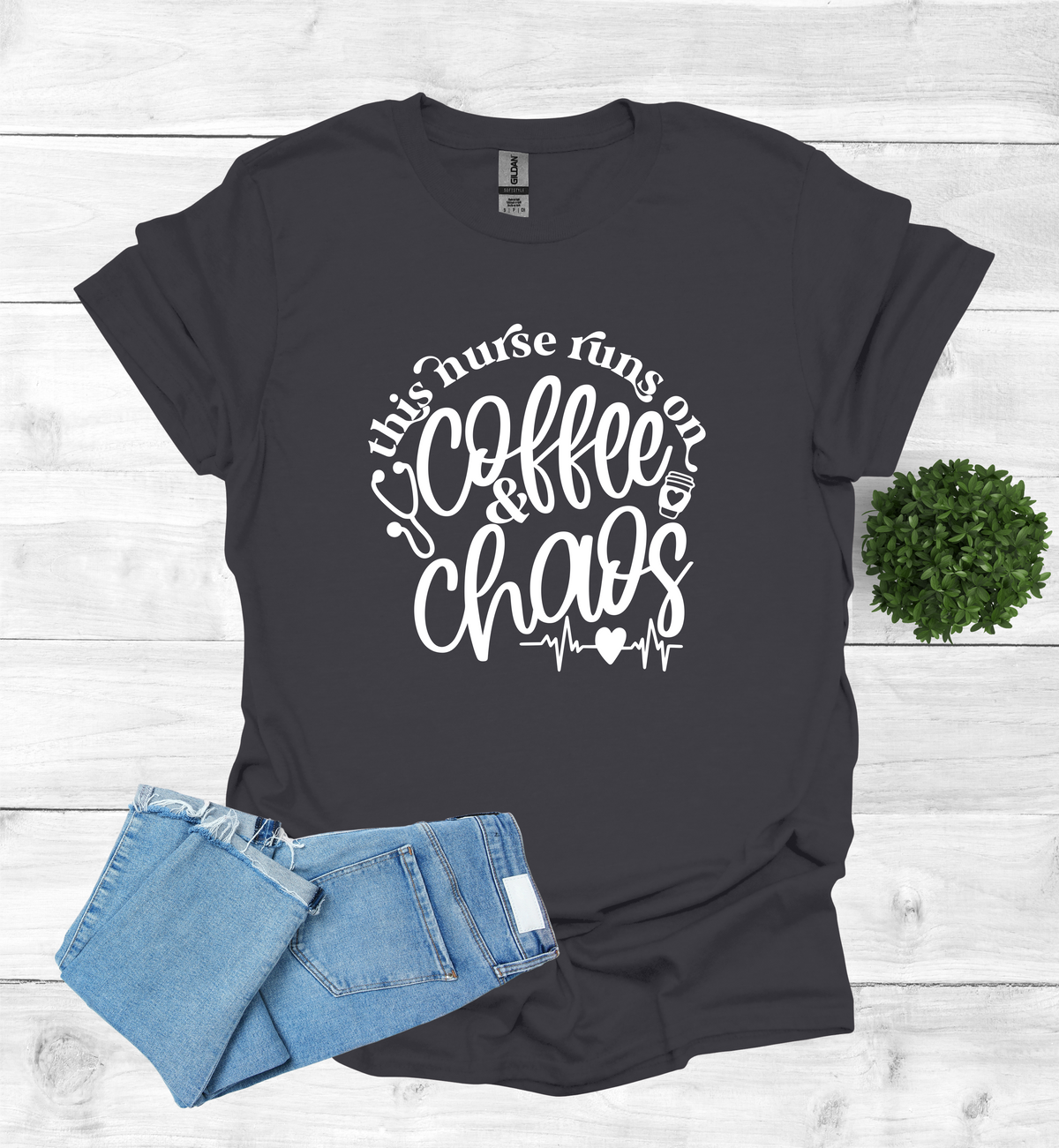 This Nurse Runs on Coffee and Chaos Shirt