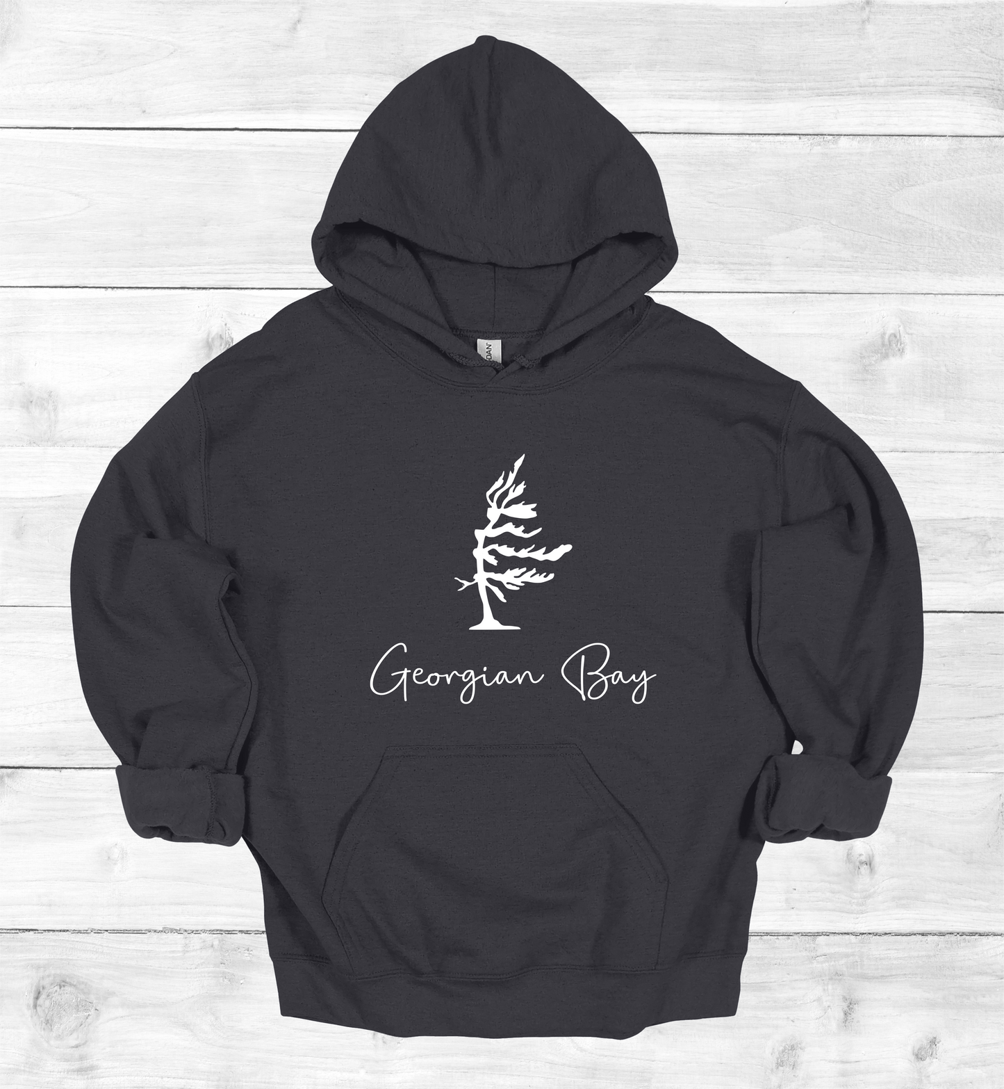 Georgian Bay Wind swept pine tree hoodie