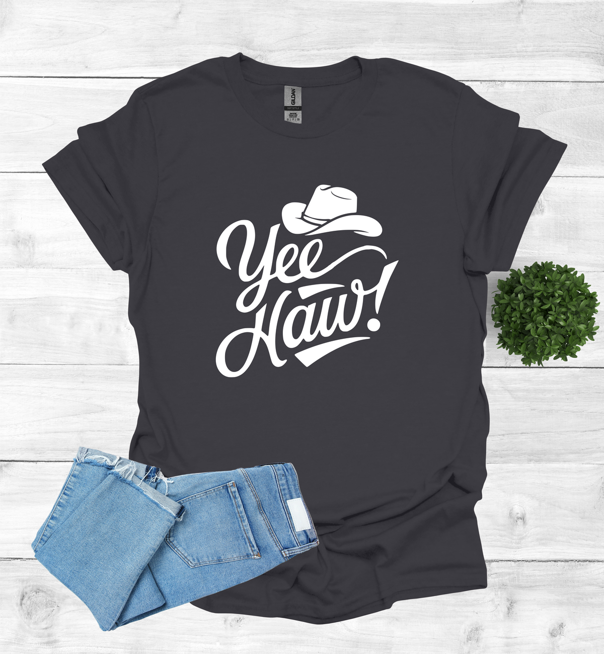 YEE HAW With A Cowboy Hat Shirt