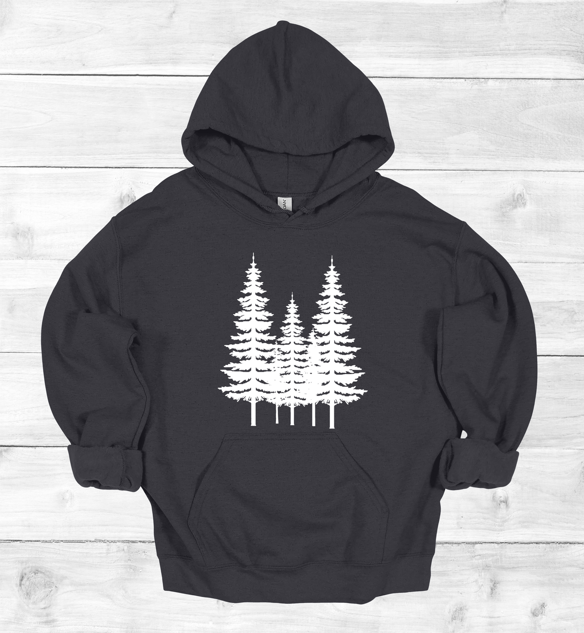 Forest Pine trees and single tree on the arms Sweatshirt