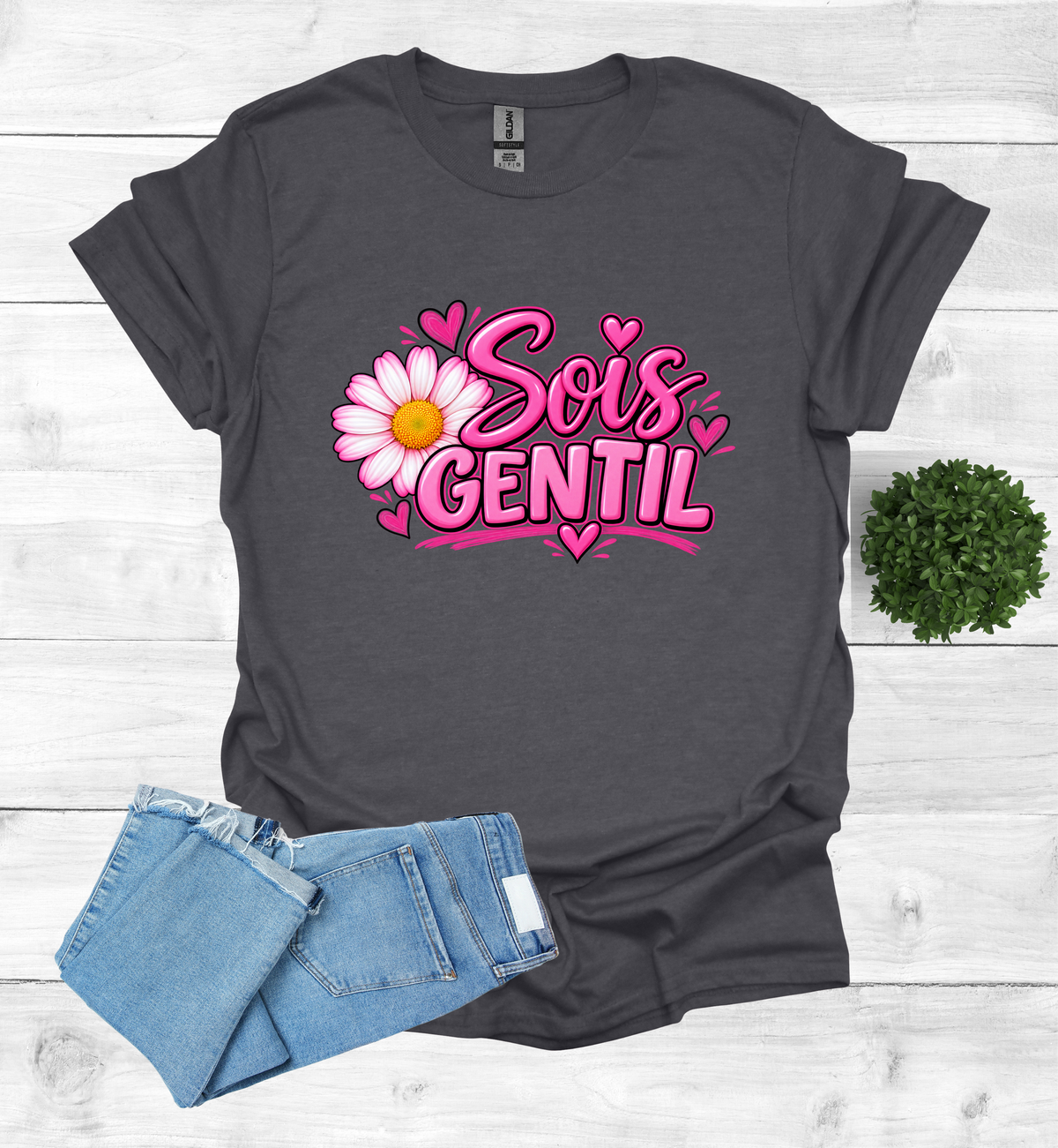 Sois Gentil, Be kind T-Shirt raising awareness