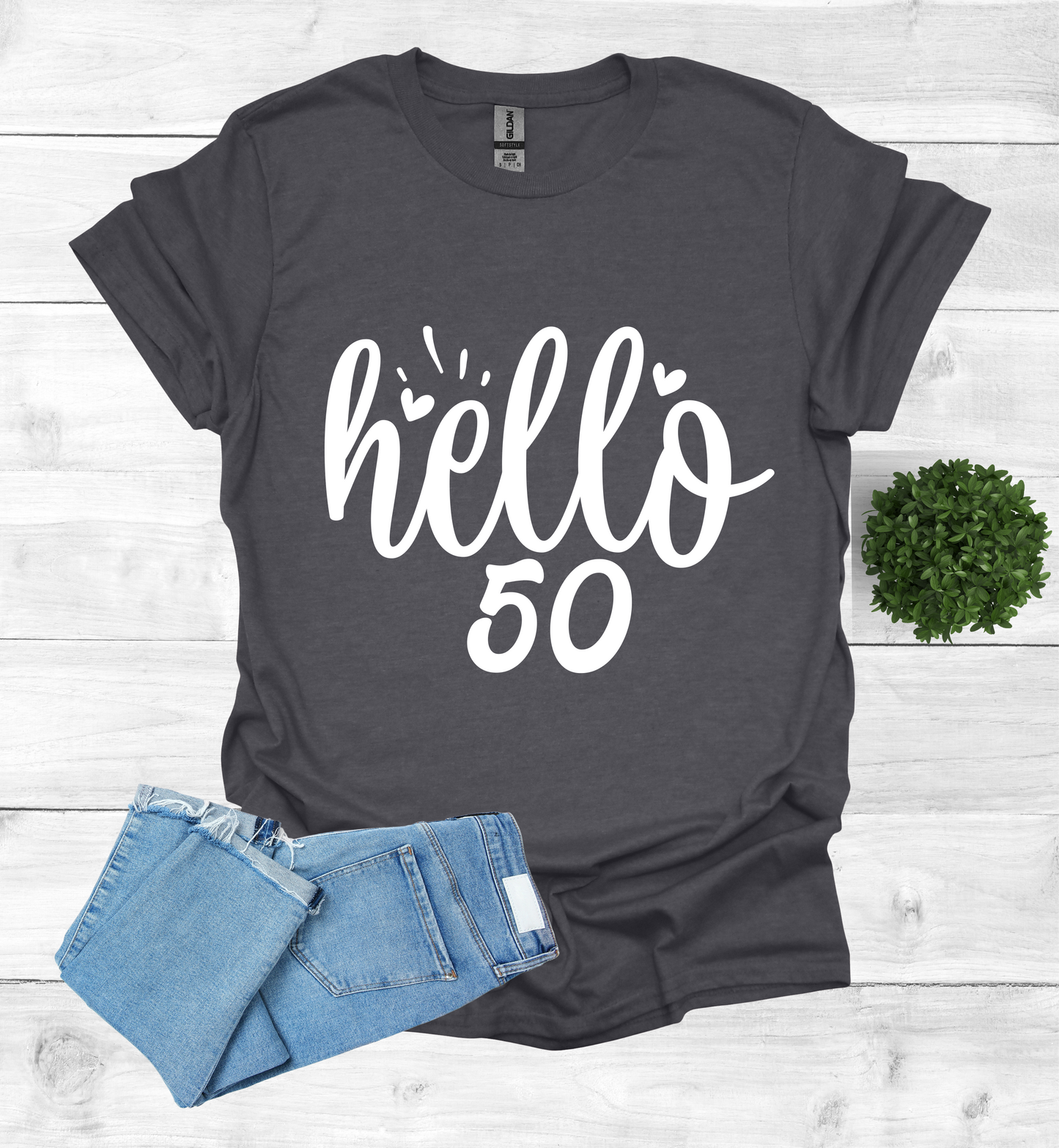 Hello 50 Birthday Shirt