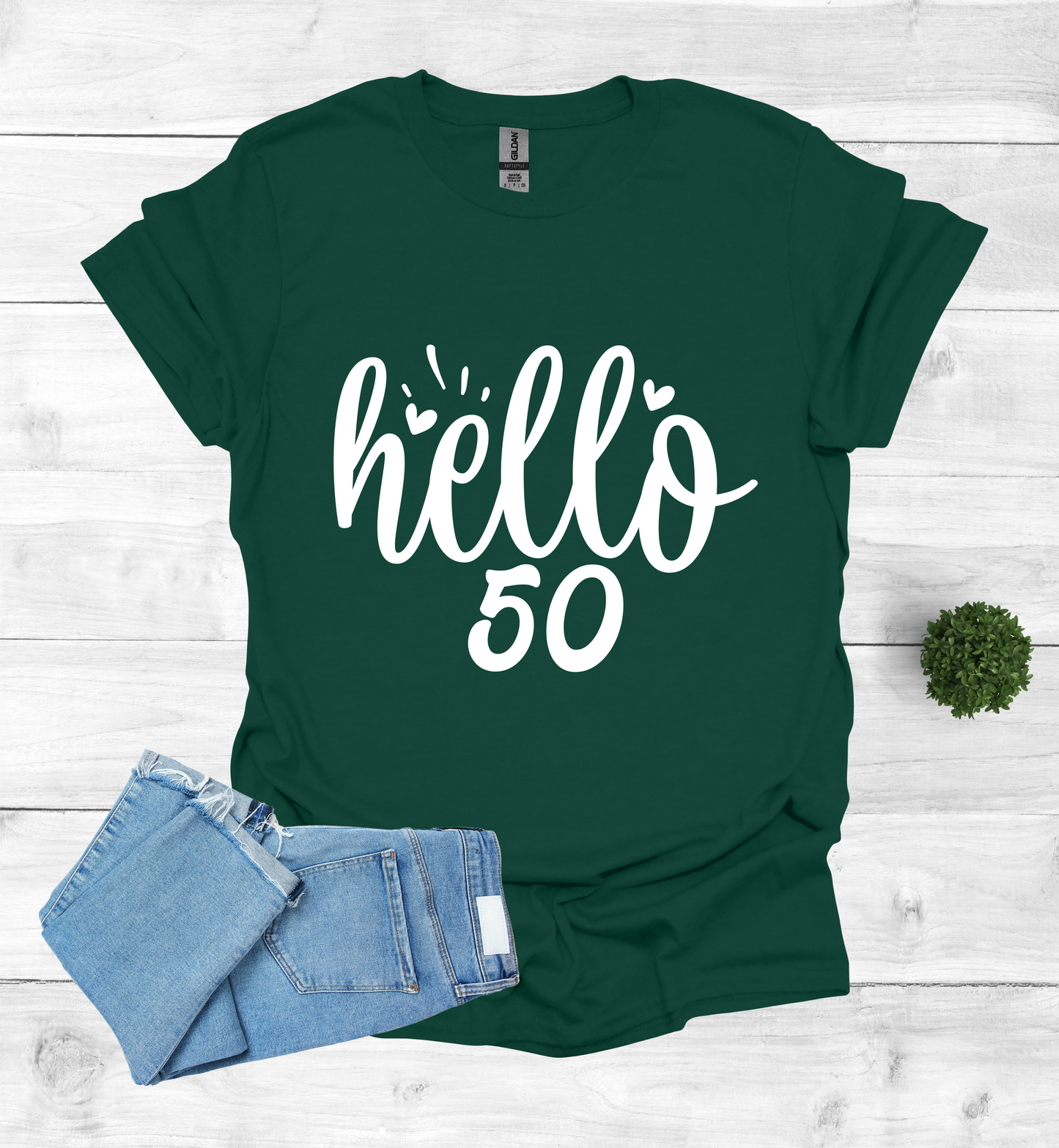 Hello 50 Birthday Shirt
