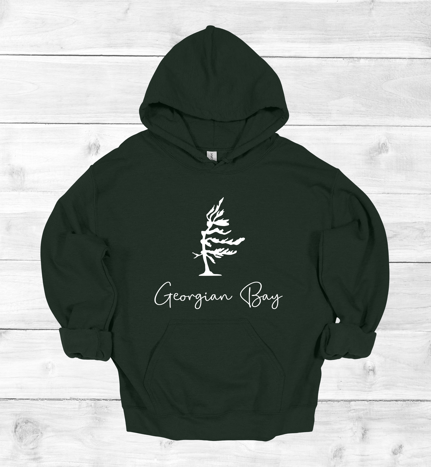 Georgian Bay Wind swept pine tree hoodie