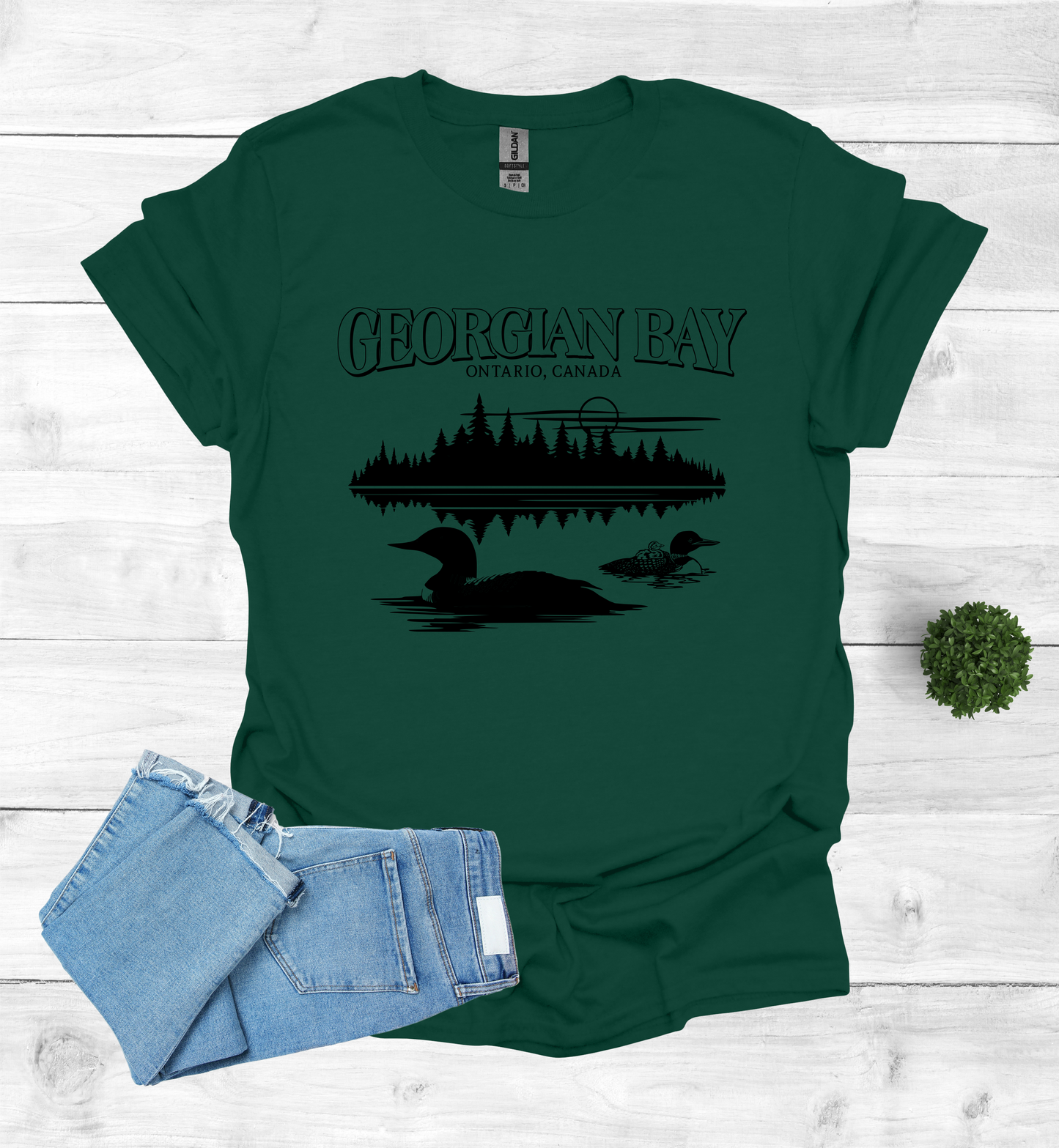 Georgian Bay with Loons T-Shirt