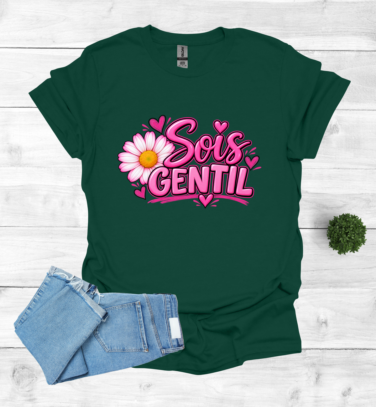 Sois Gentil, Be kind T-Shirt raising awareness