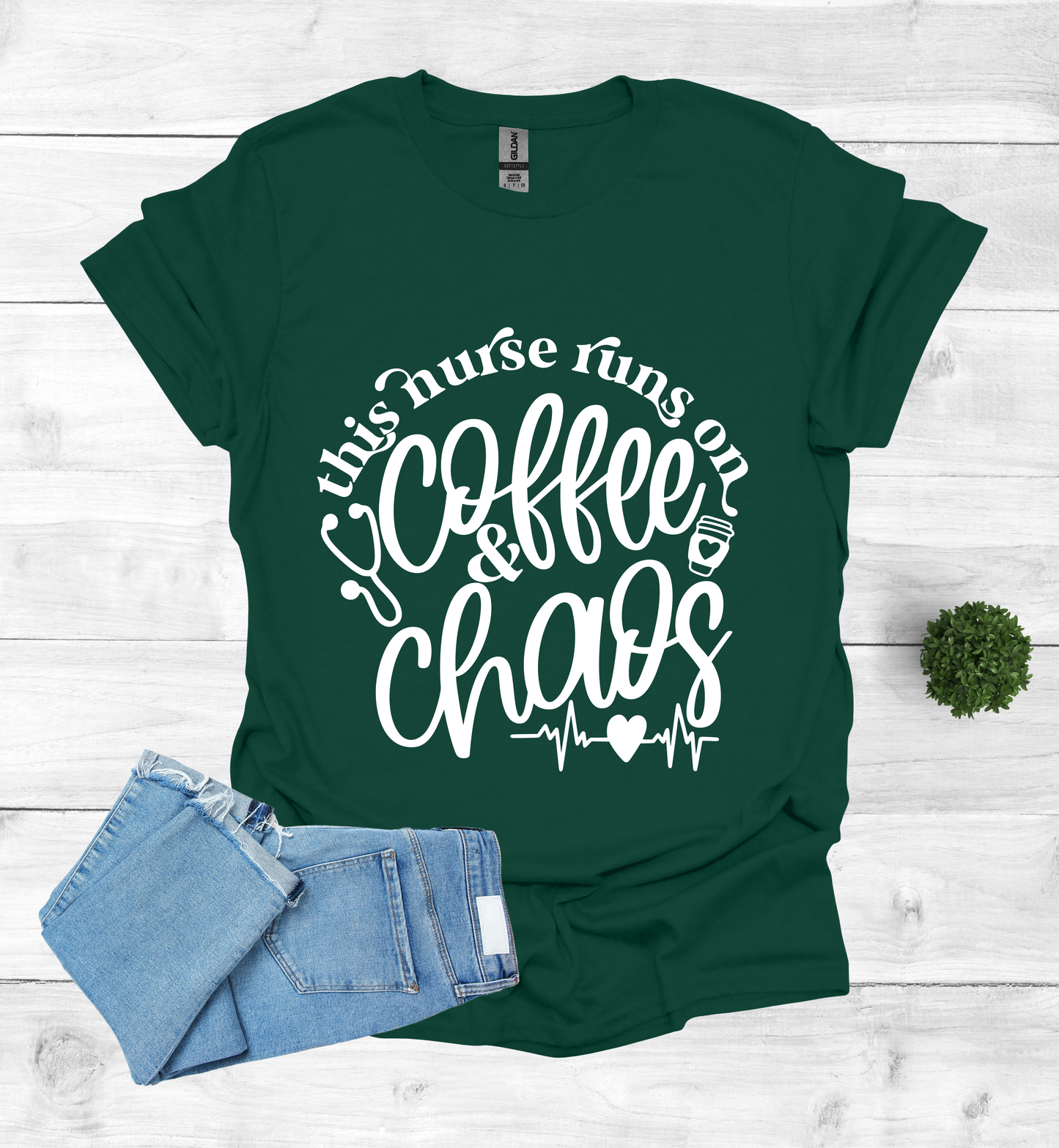 This Nurse Runs on Coffee and Chaos Shirt