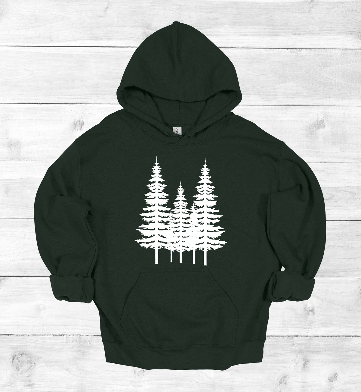 Forest Pine trees and single tree on the arms Sweatshirt
