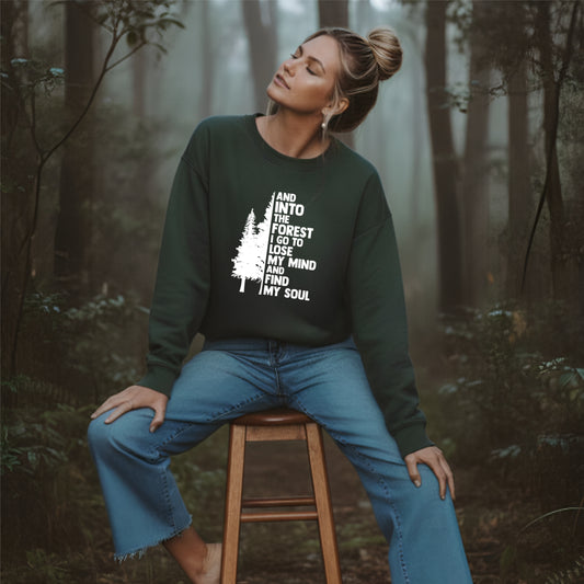 And Into The Forest I Go Crewneck Sweatshirt