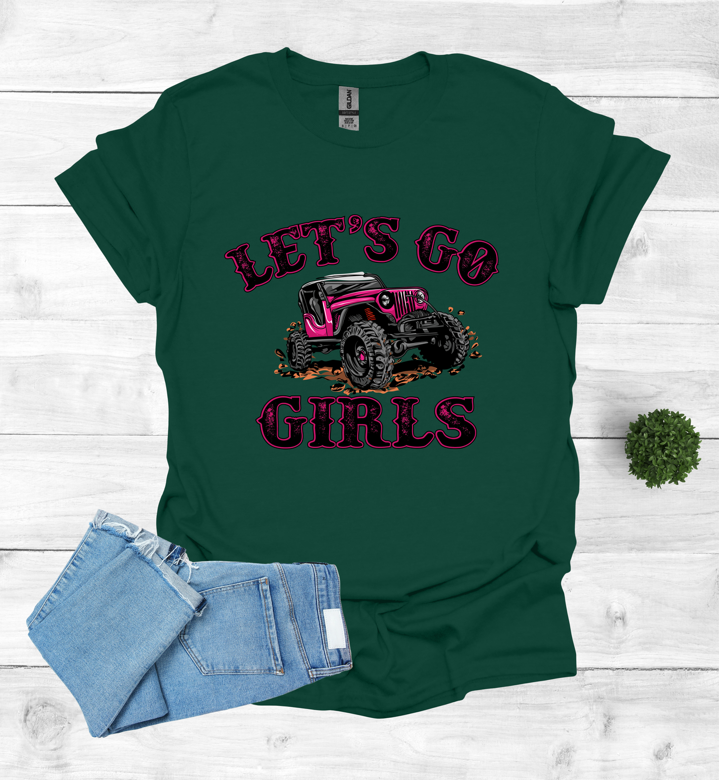 Let's Go Girls jeep mudding scene