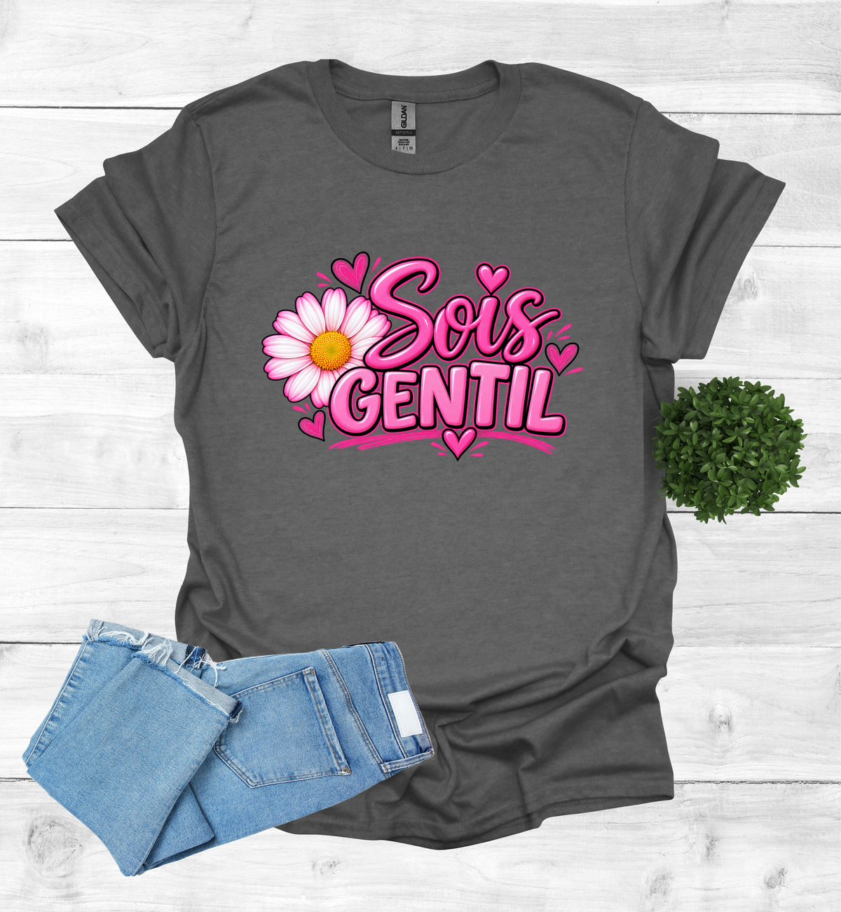 Sois Gentil, Be kind T-Shirt raising awareness
