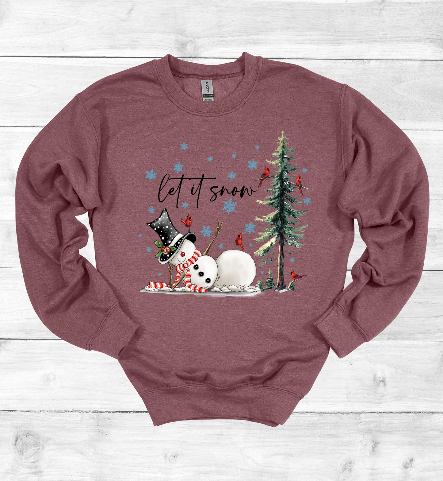 Christmas Let It Snow Crew Neck Sweater