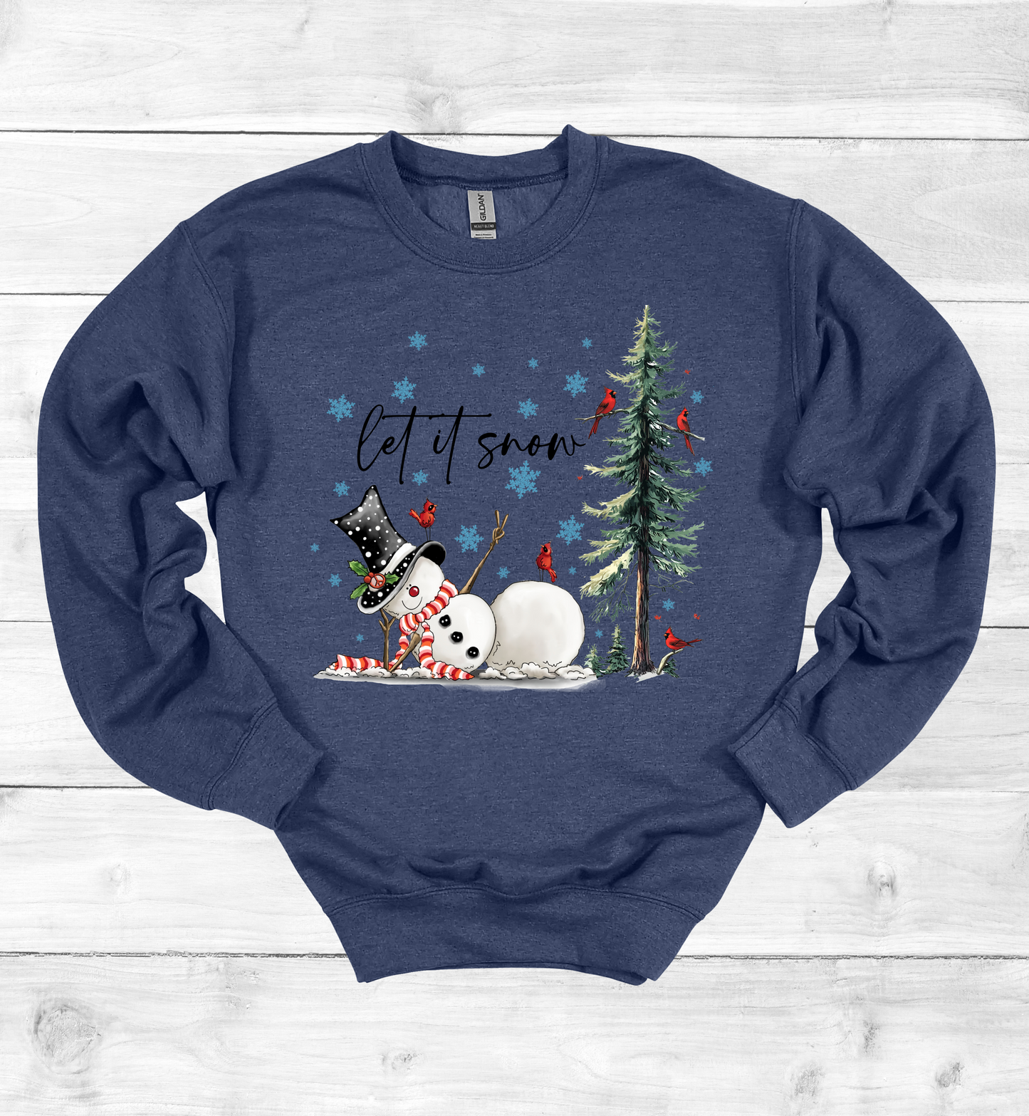 Christmas Let It Snow Crew Neck Sweater