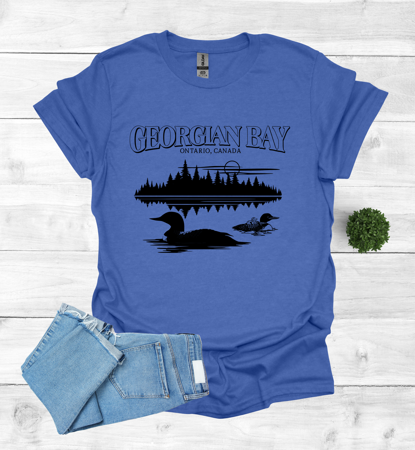Georgian Bay with Loons T-Shirt
