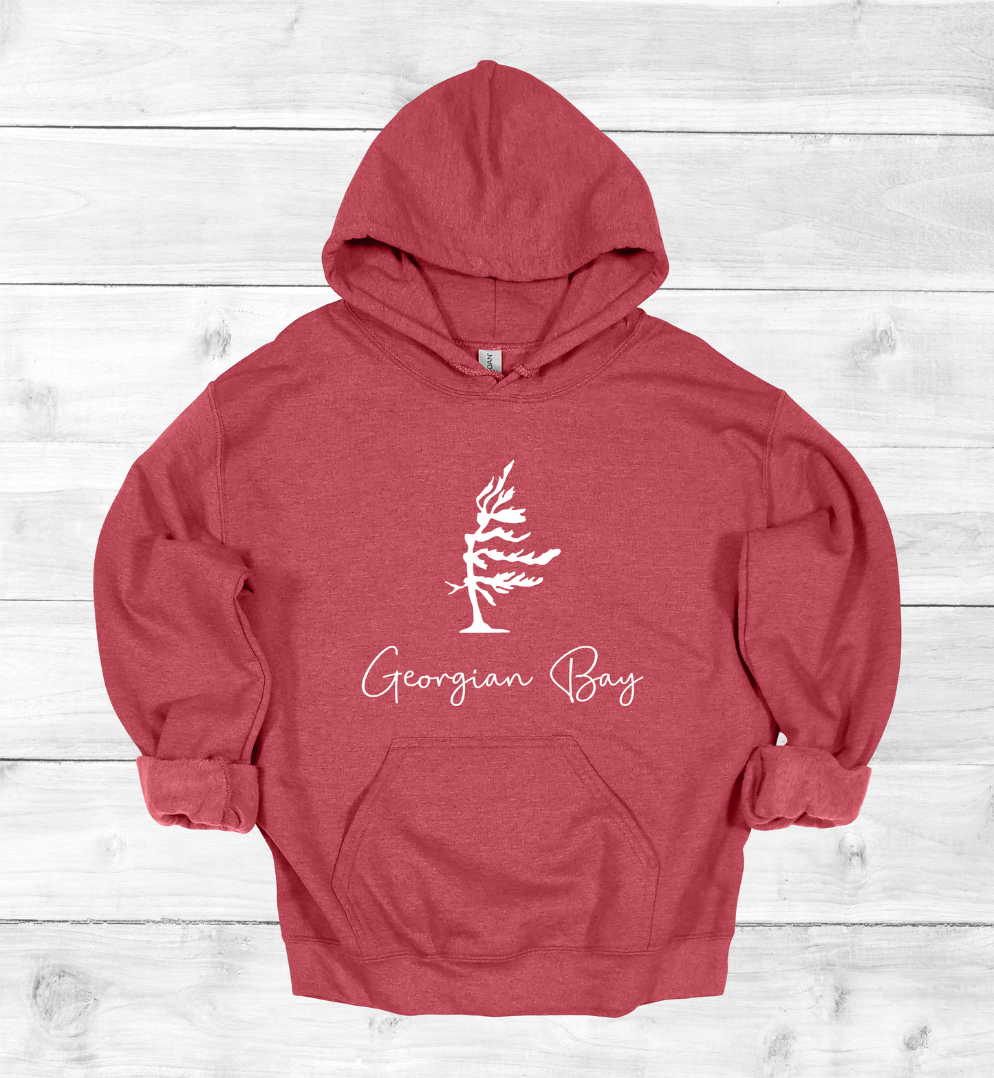 Georgian Bay Wind swept pine tree hoodie