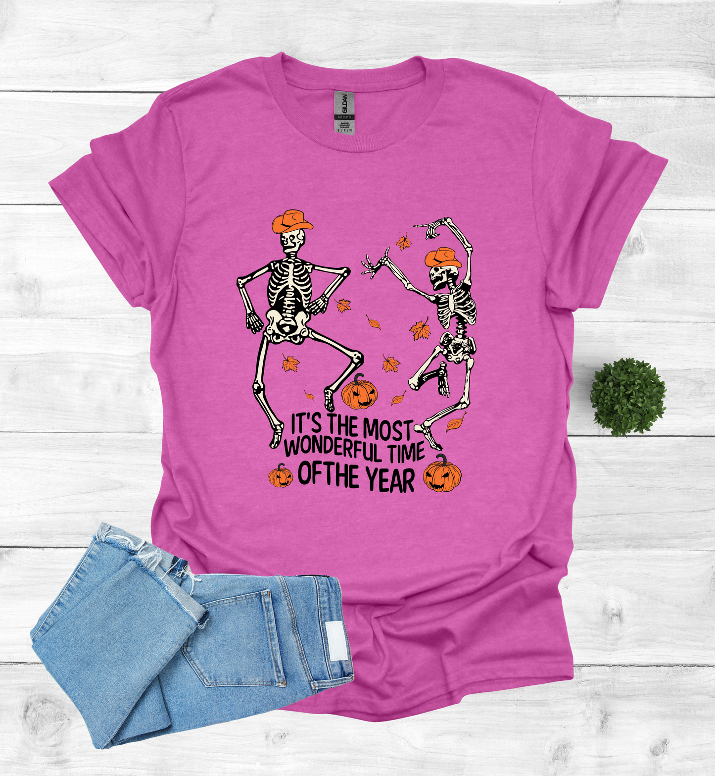 Halloween Skeletons dancing most wonderful time of Year