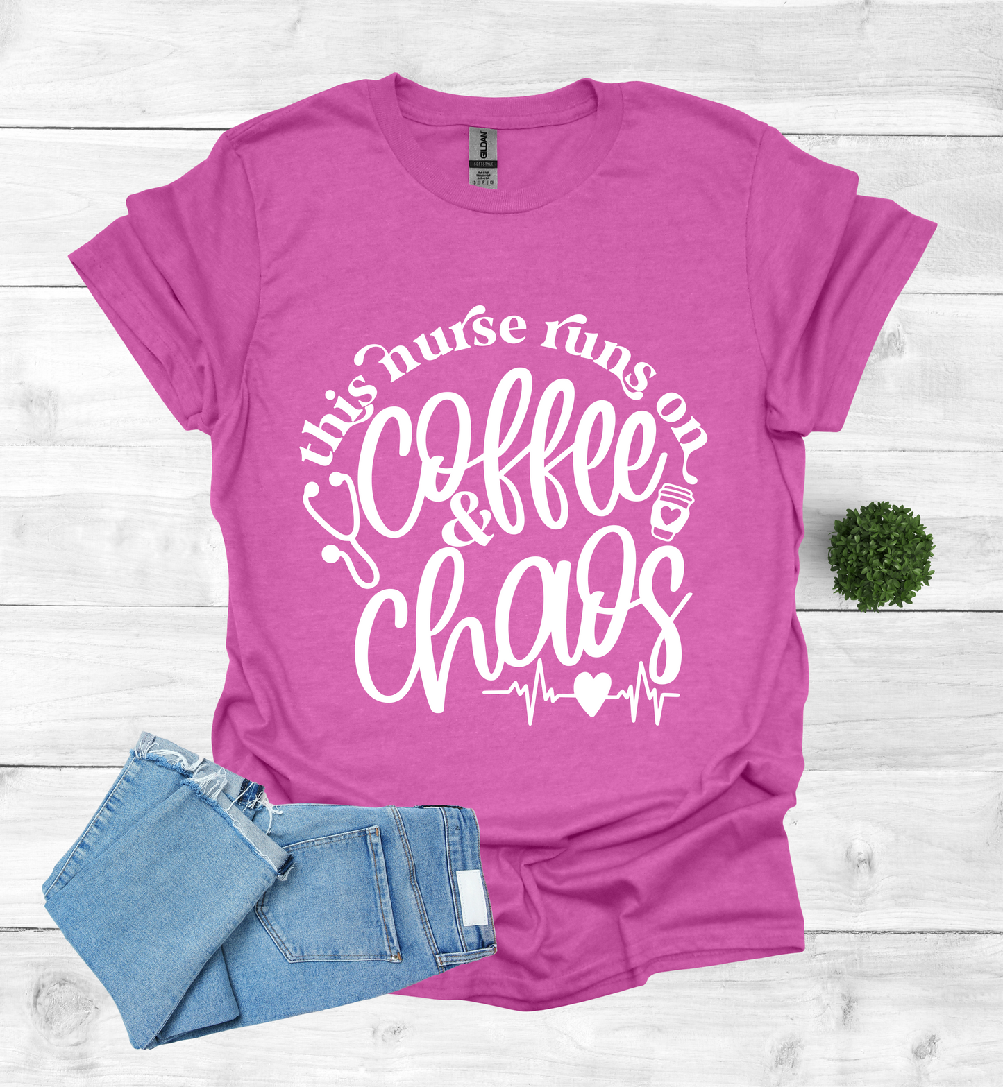 This Nurse Runs on Coffee and Chaos Shirt