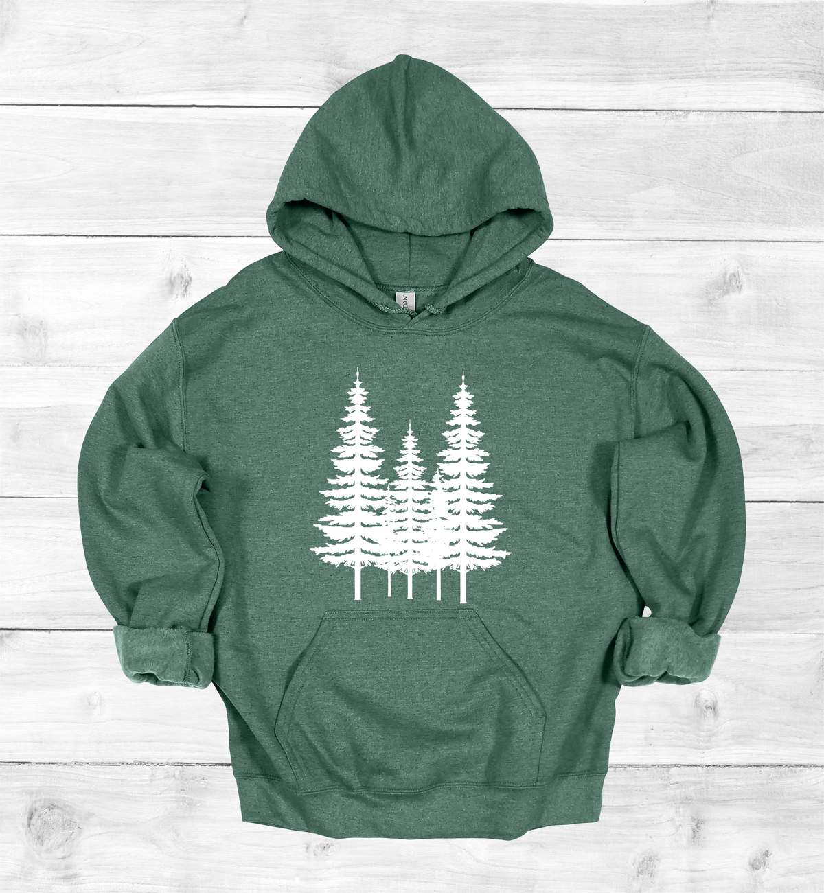 Forest Pine trees and single tree on the arms Sweatshirt