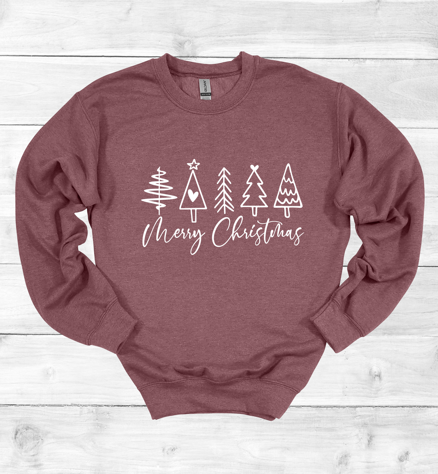 Merry Christmas and Trees Sweatshirt