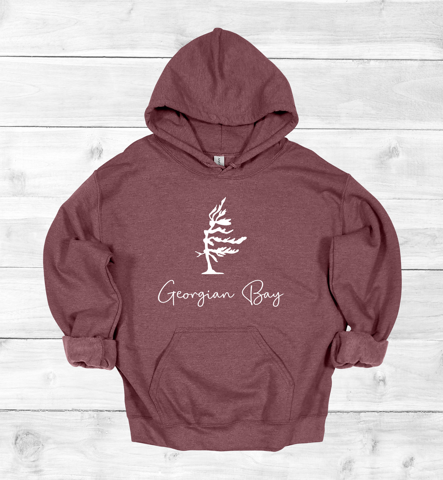 Georgian Bay Wind swept pine tree hoodie