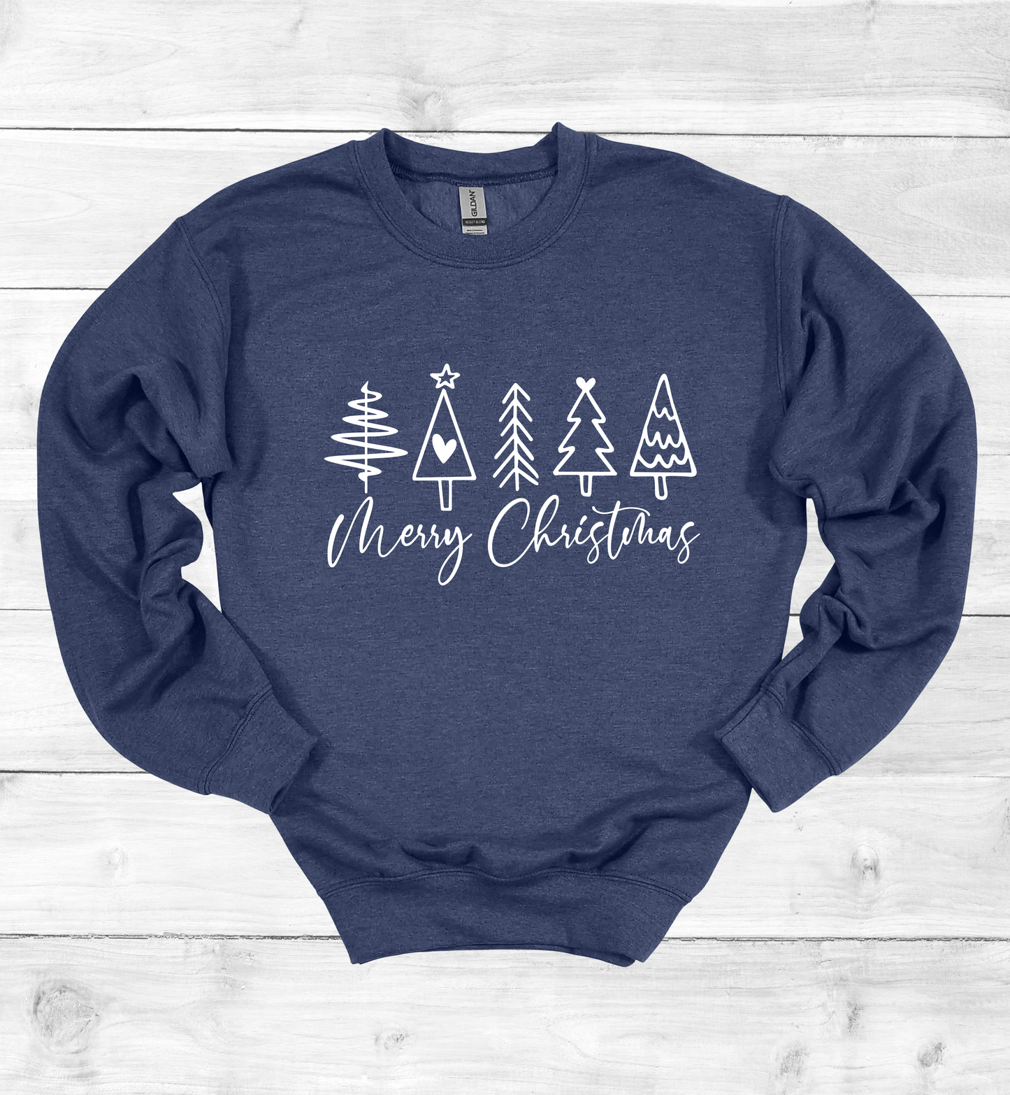 Merry Christmas and Trees Sweatshirt