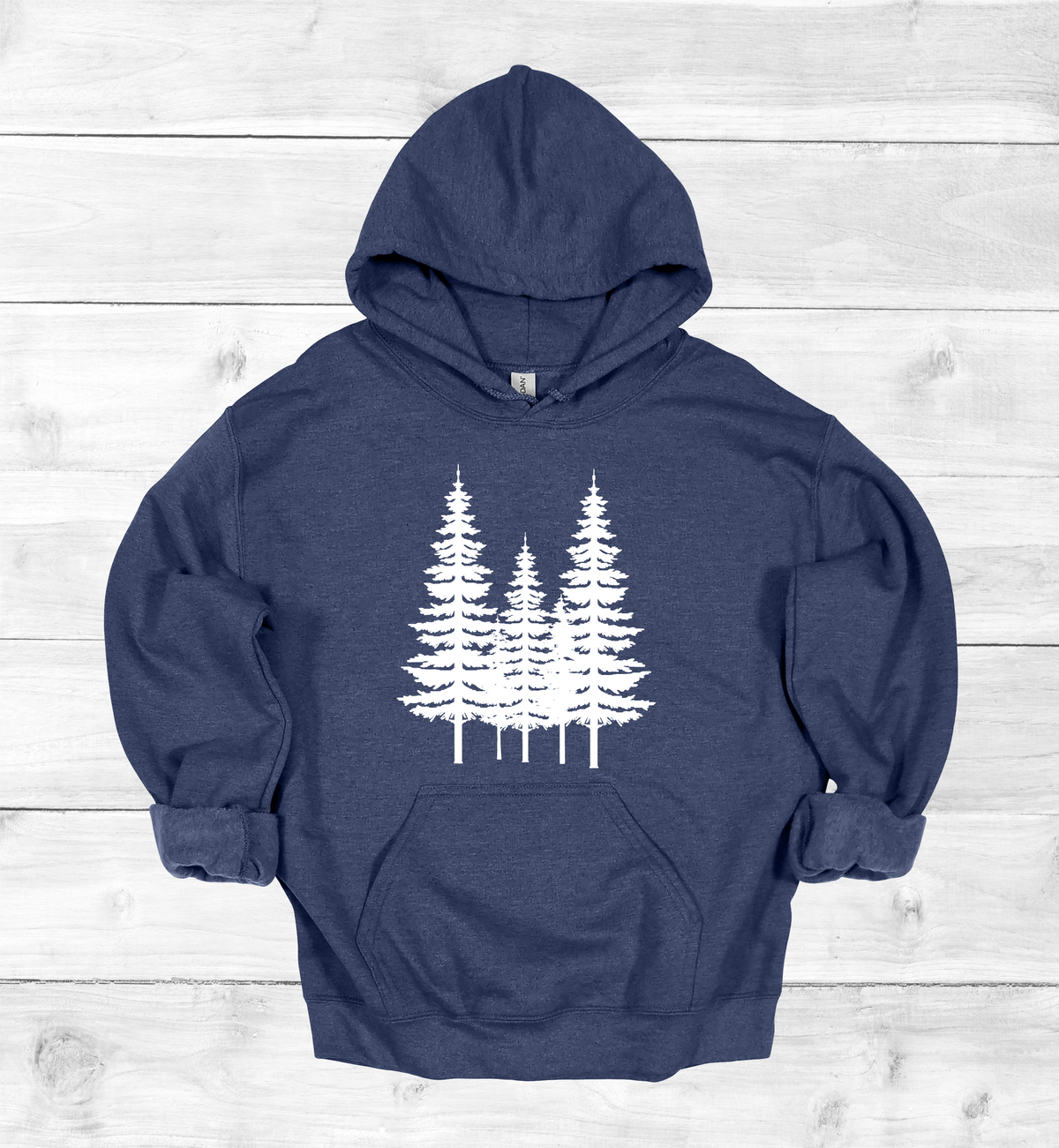 Forest Pine trees and single tree on the arms Sweatshirt