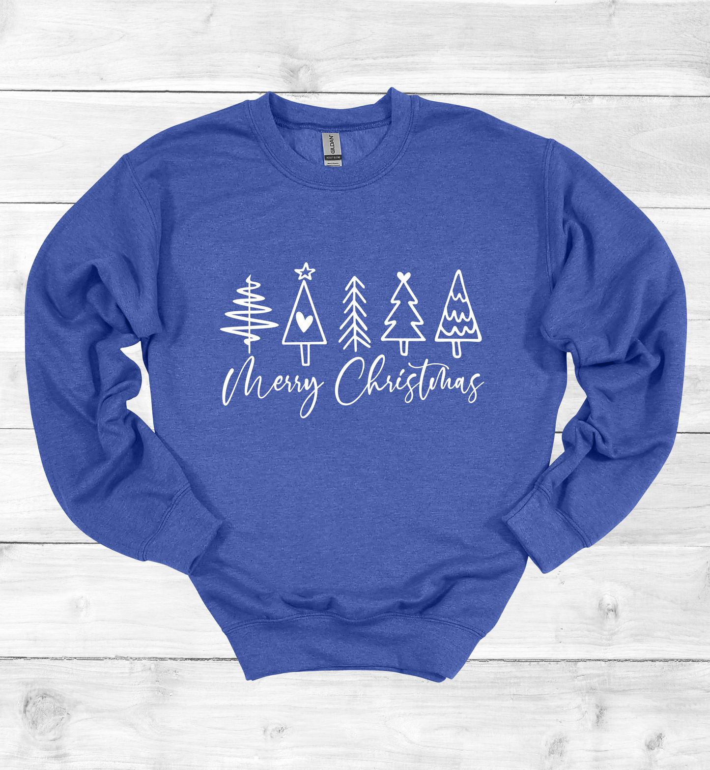 Merry Christmas and Trees Sweatshirt