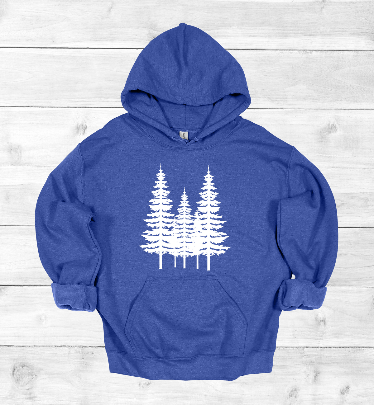 Forest Pine trees and single tree on the arms Sweatshirt