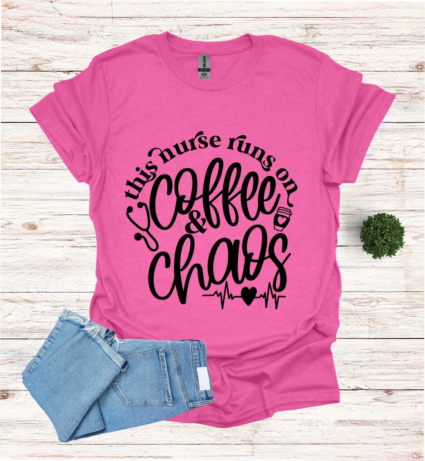 This Nurse Runs on Coffee and Chaos Shirt