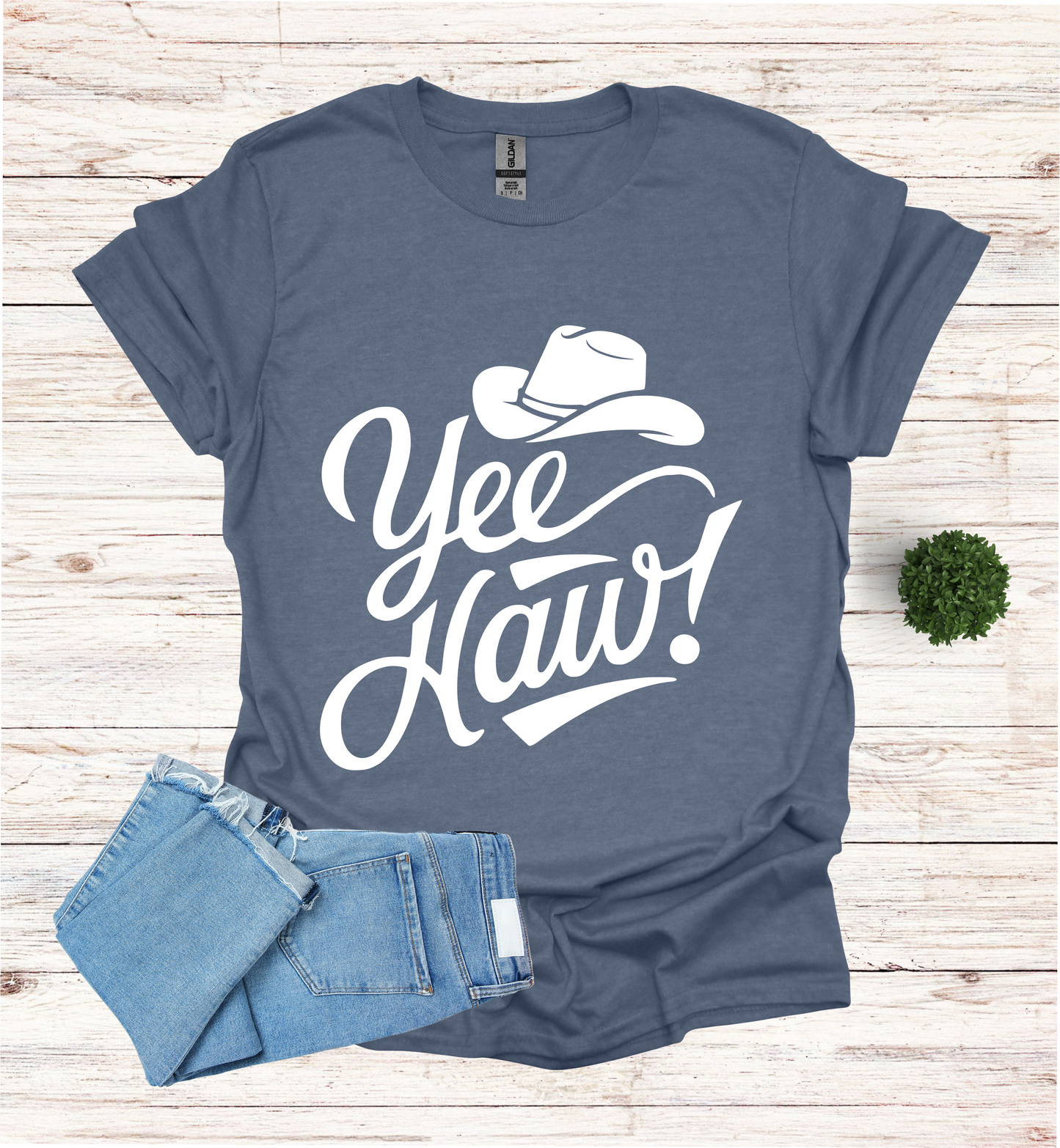 YEE HAW With A Cowboy Hat Shirt