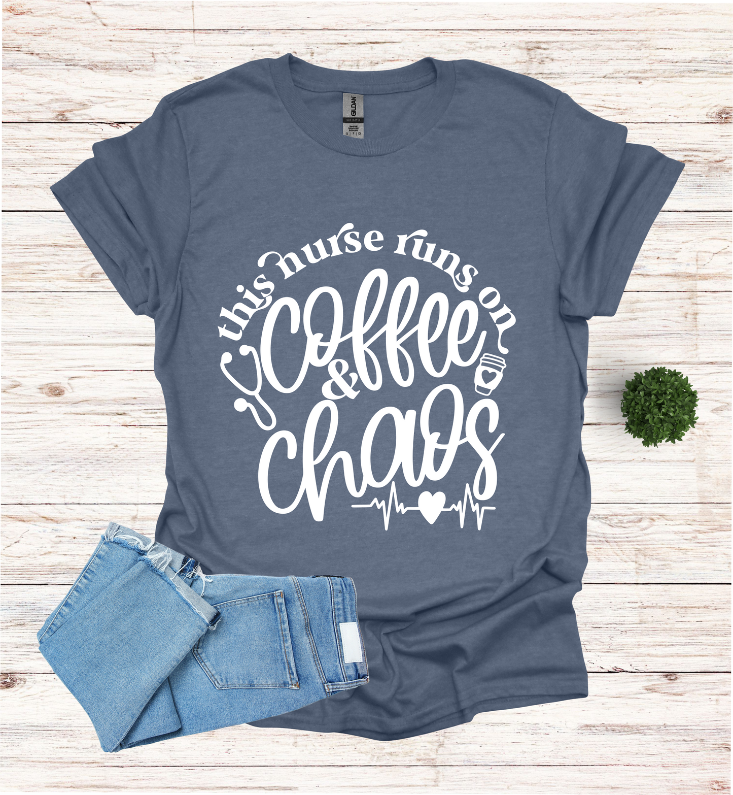 This Nurse Runs on Coffee and Chaos Shirt