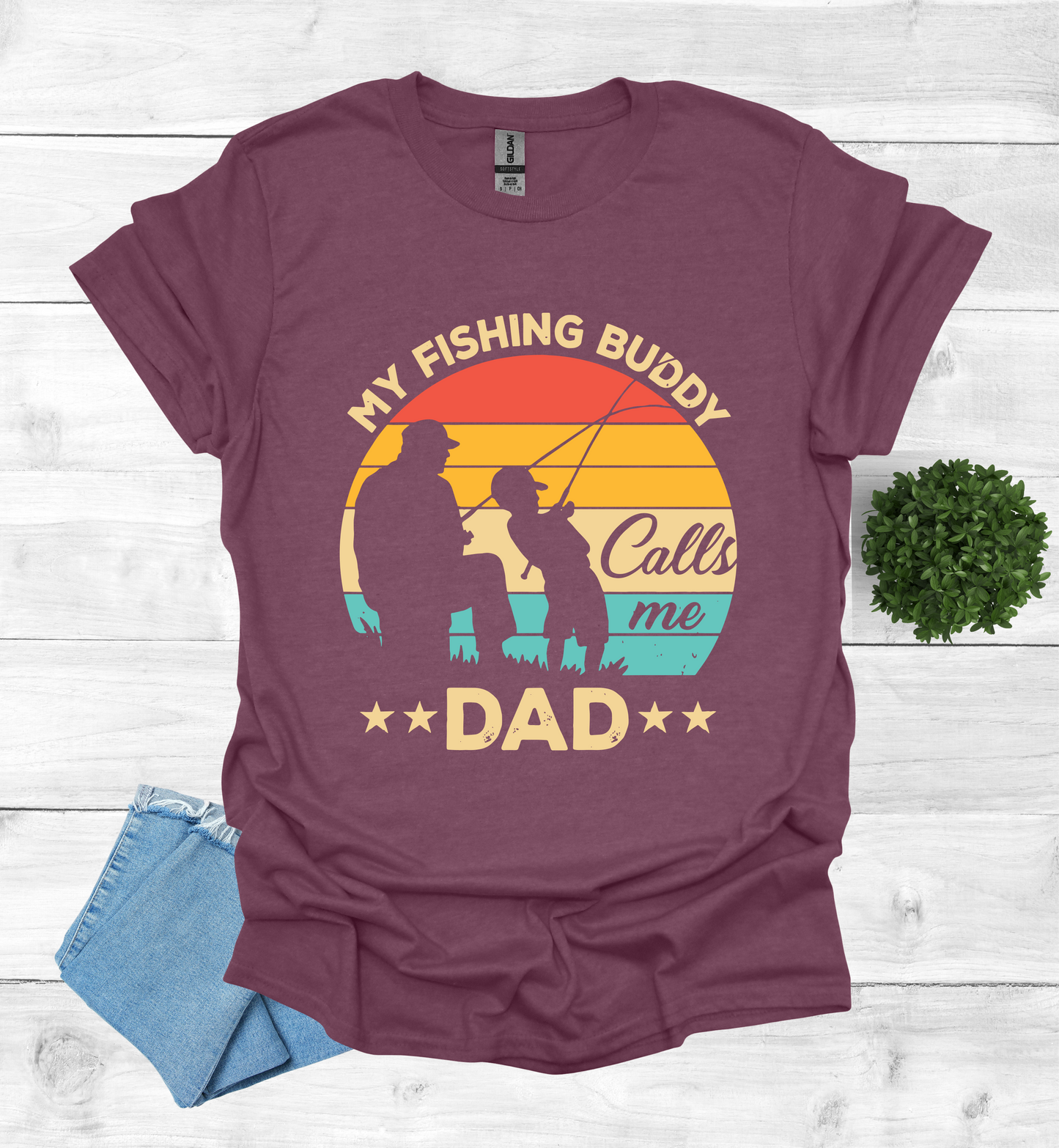 My Fishing Buddy calls me Dad T-Shirt