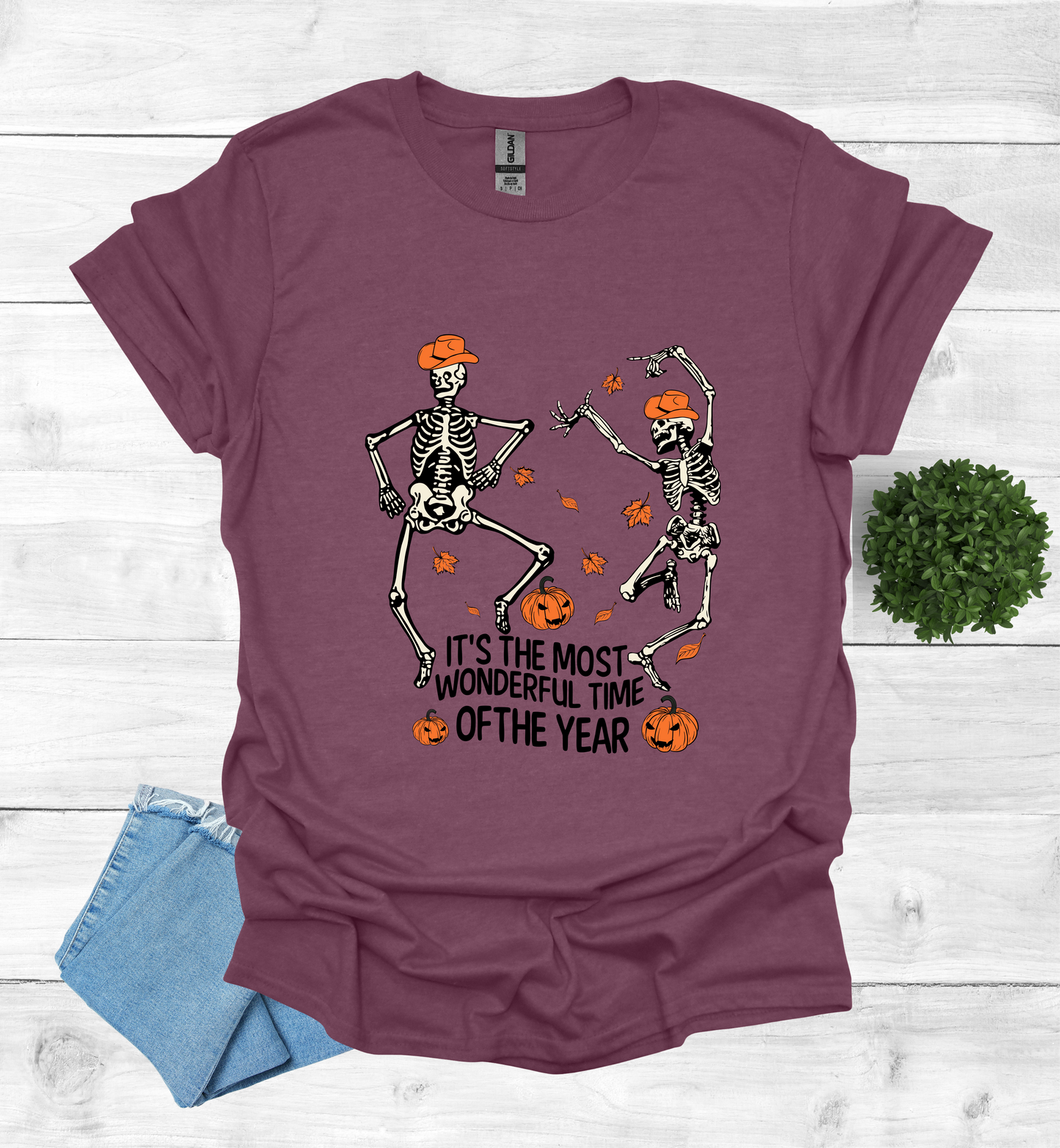 Halloween Skeletons dancing most wonderful time of Year