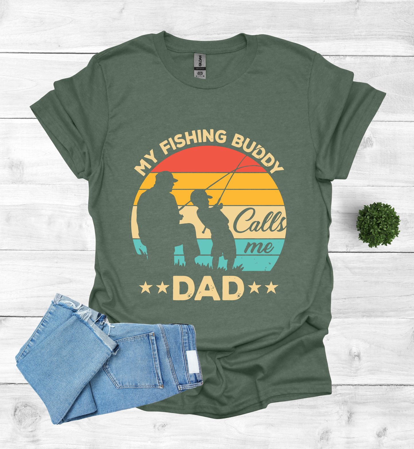My Fishing Buddy calls me Dad T-Shirt