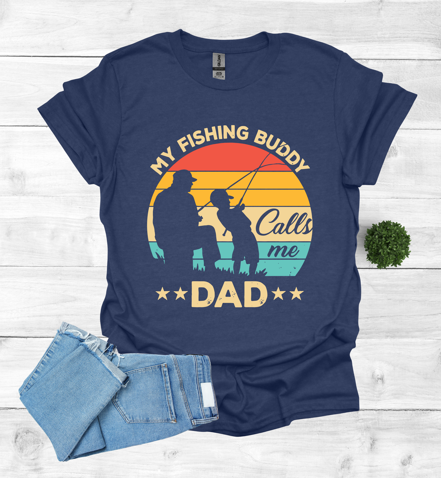 My Fishing Buddy calls me Dad T-Shirt