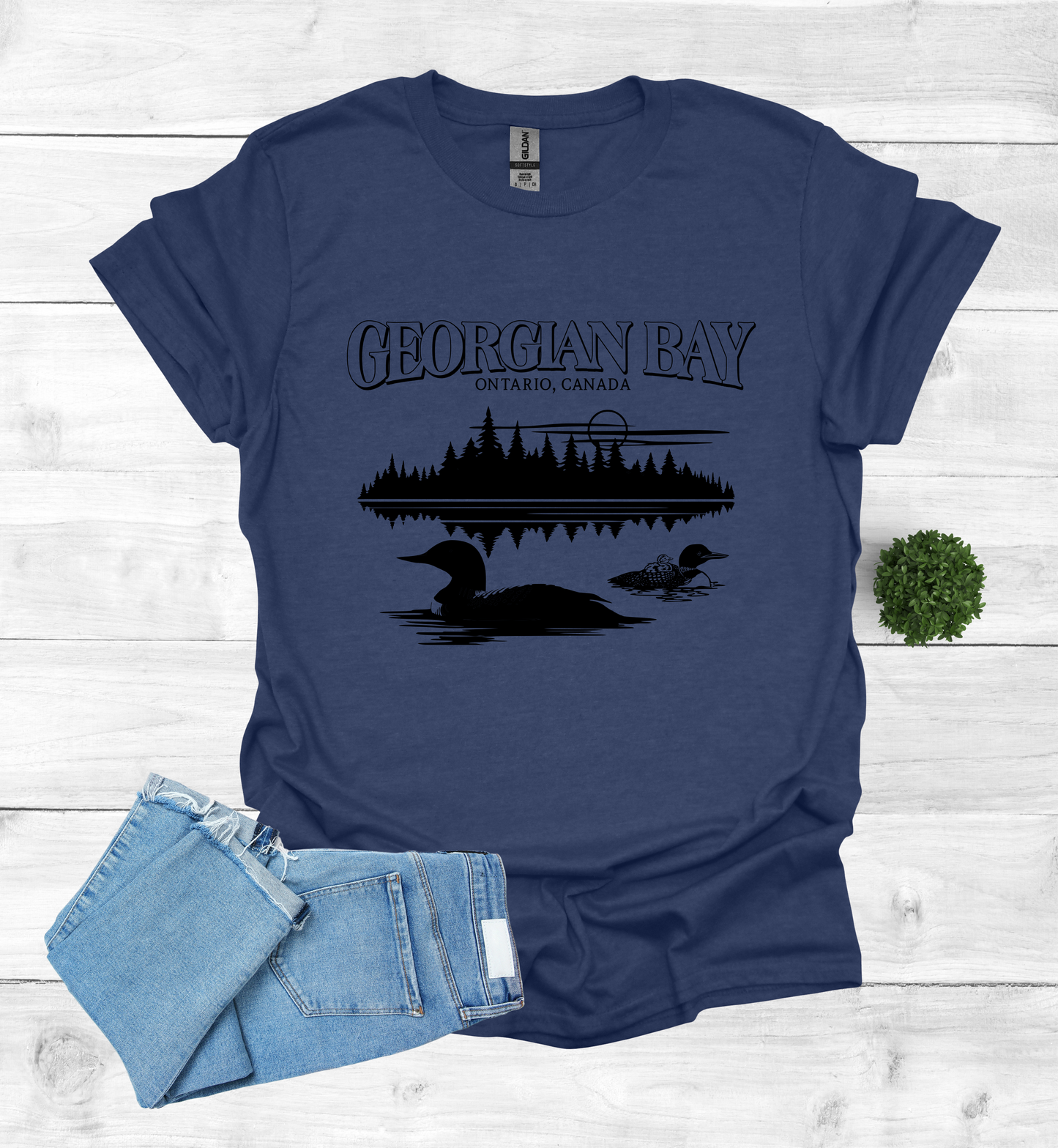 Georgian Bay with Loons T-Shirt