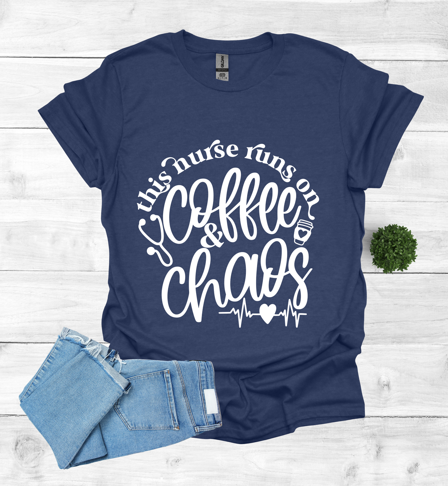 This Nurse Runs on Coffee and Chaos Shirt
